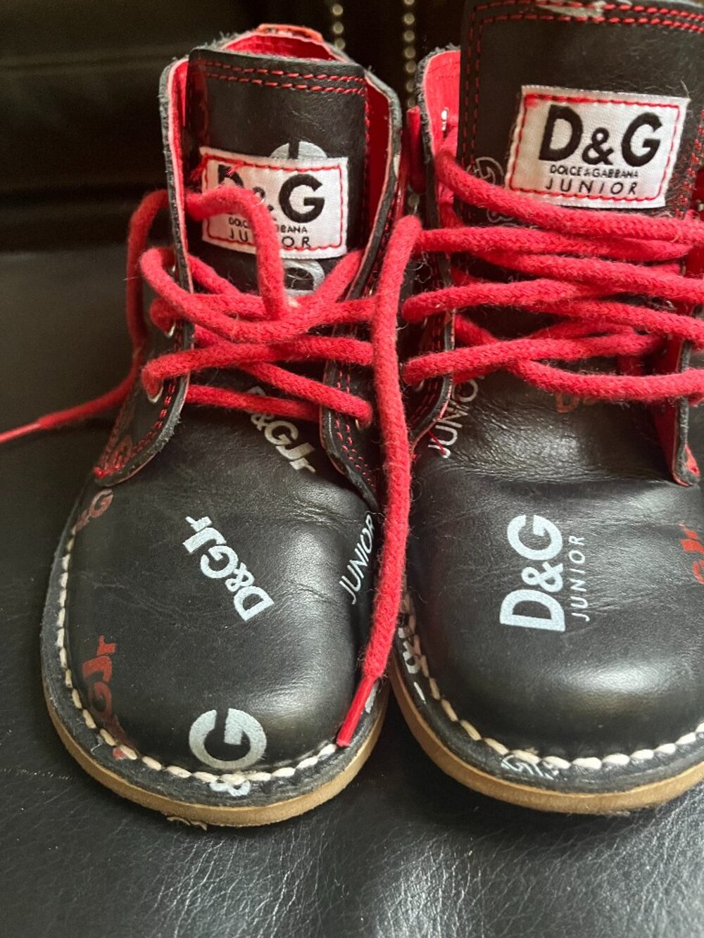 Vintage Kids Dolce & Gabbana Junior Logo shoes Size Euro 28
